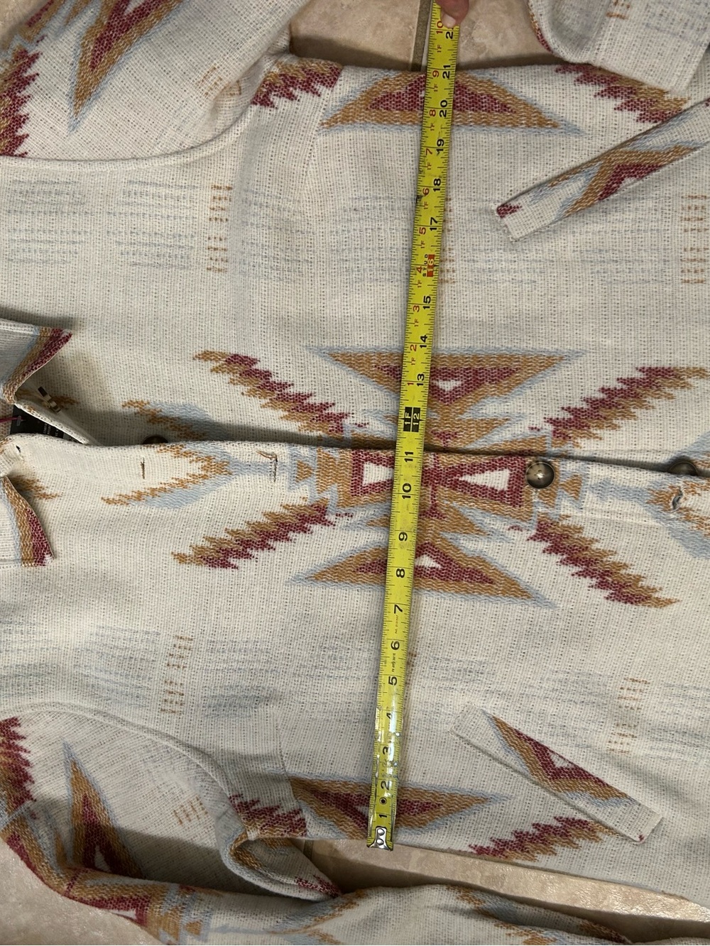 Idyllwind Cream Shacket with Aztec Print - Picture 8 of 8